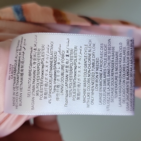 BCBGeneration Baddie Girly stripe tie shoulder bodysuit large - Picture 12 of 15